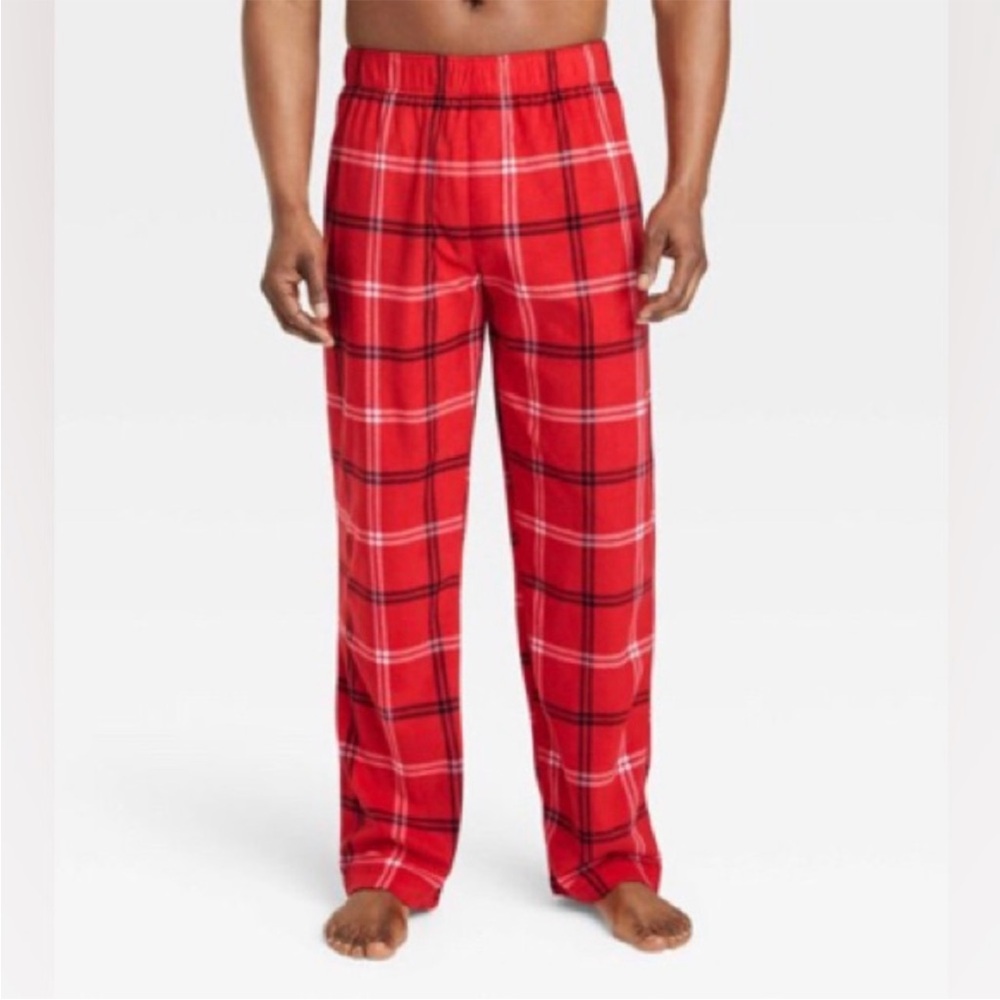 NWT Men’s Wondershop Red and Black Plaid Lounge Pants